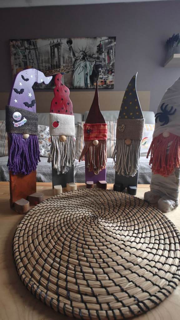 Halloween wooden gnomes 