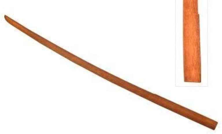 Bokken Made of Oak Wood