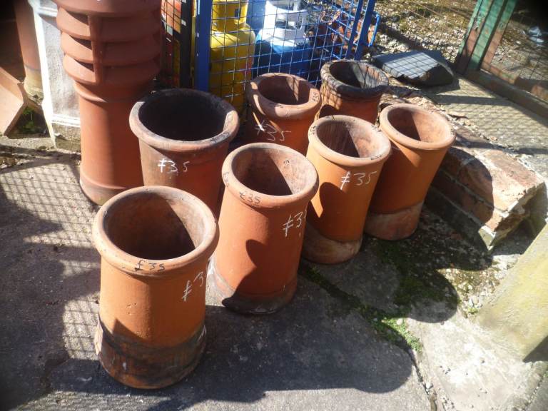 Chimney pots Large amount Garden Planters Etc Reclaimed pots LARGE SELECTION 