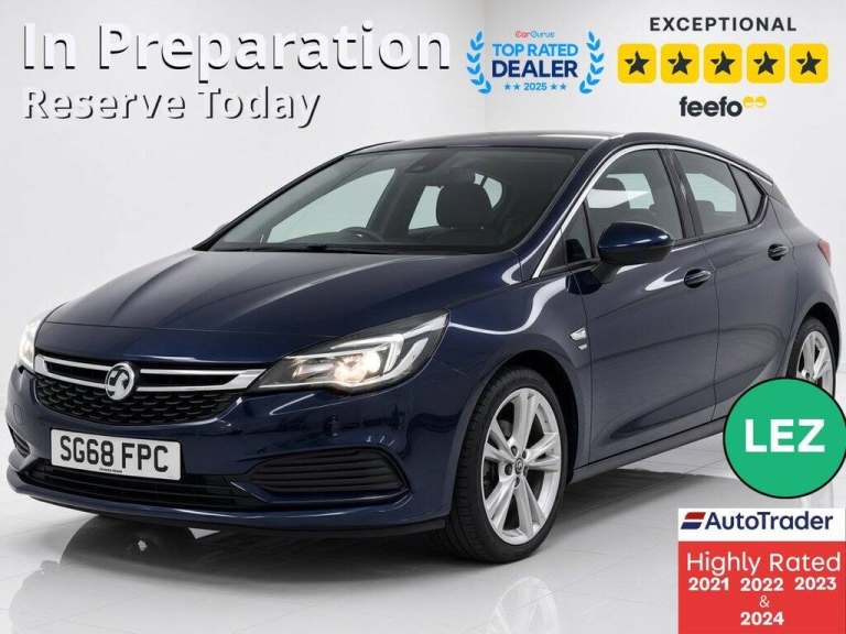 2018 Vauxhall Astra 1.4i Turbo SRi VX Line Nav Hatchback 5dr Petrol Manual Euro 6 (150 ps) Hatchb...