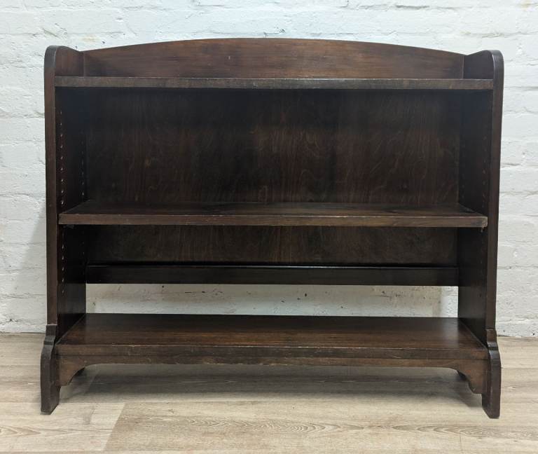 Early 20th century oak wide bookcase (DELIVERY AVAILABLE)