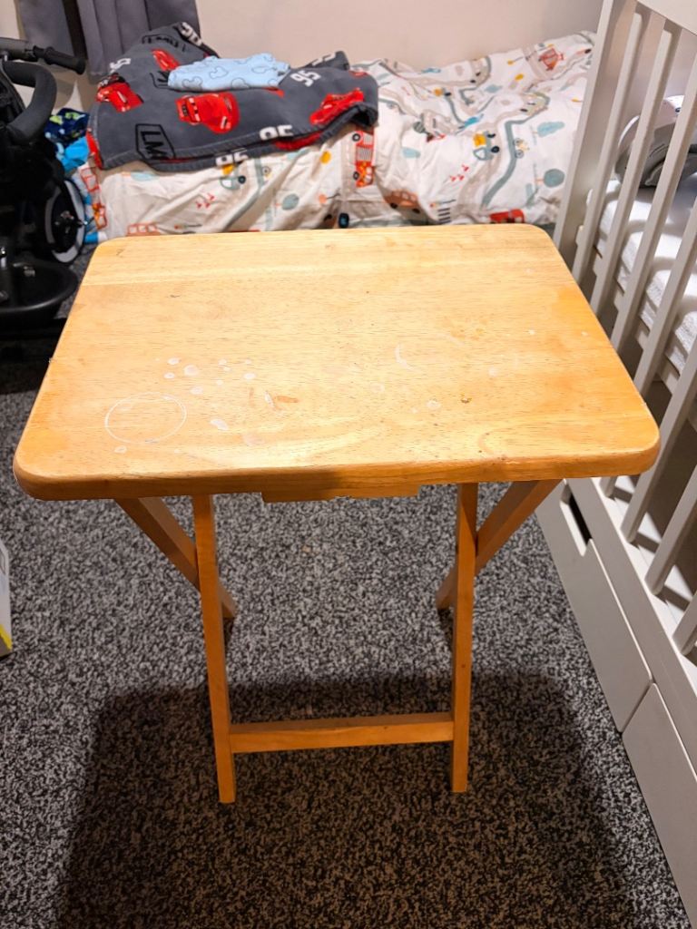 Wooden Foldable Table - Compact & Handy