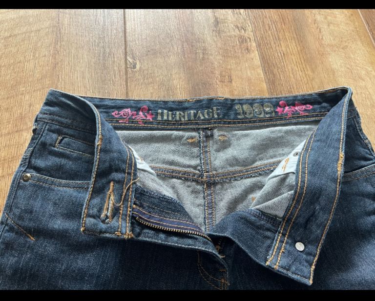 SOUTH HERITAGE 1932 Blue JEANS UK 12