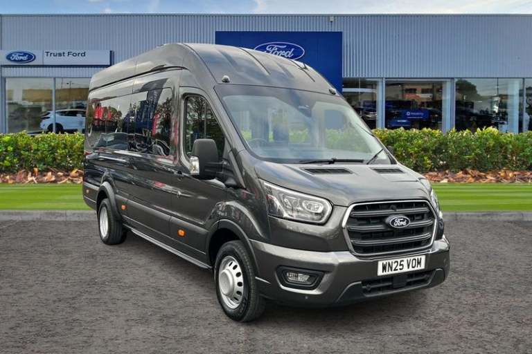 2025 Ford Transit 460 Limited AUTO L4 H3 ELWB High Roof 17 Seat Minibus RWD 2.0 EcoBlue 165ps Min...