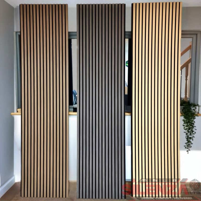 image for Wood Slat Wall Panelling with Acoustic Backing