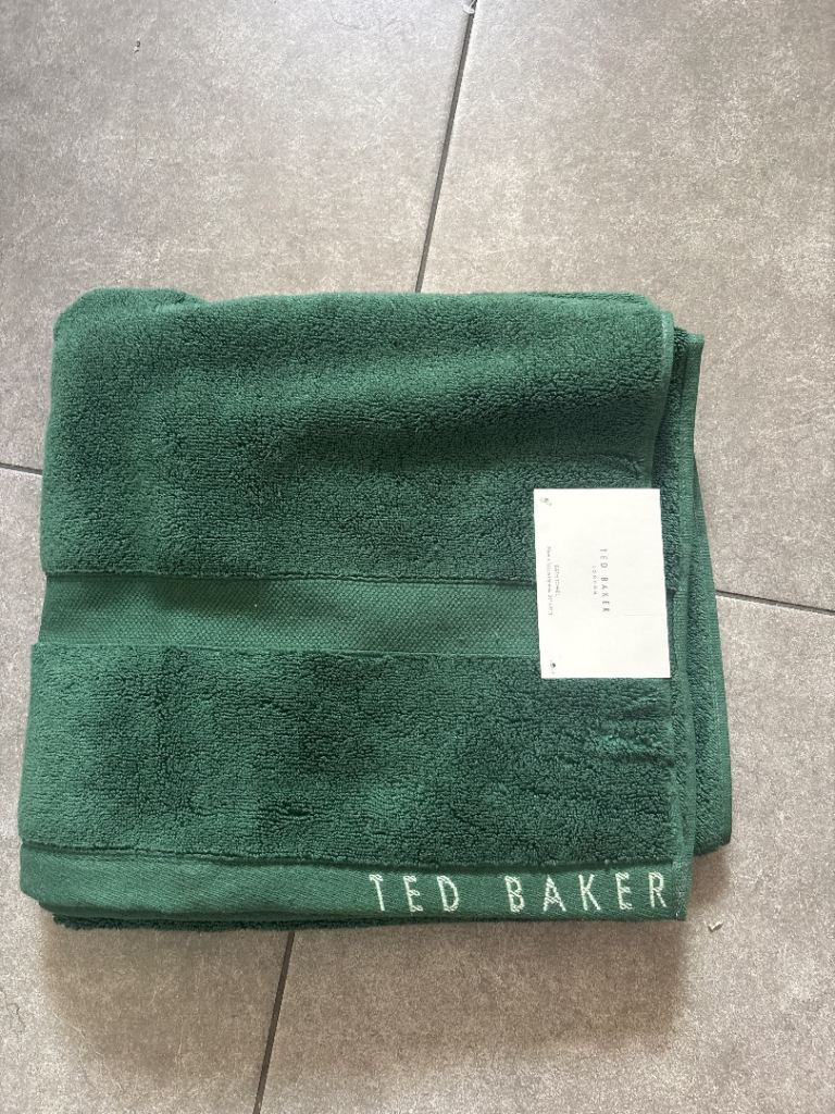 New Ted Baker Green Cotton Towel