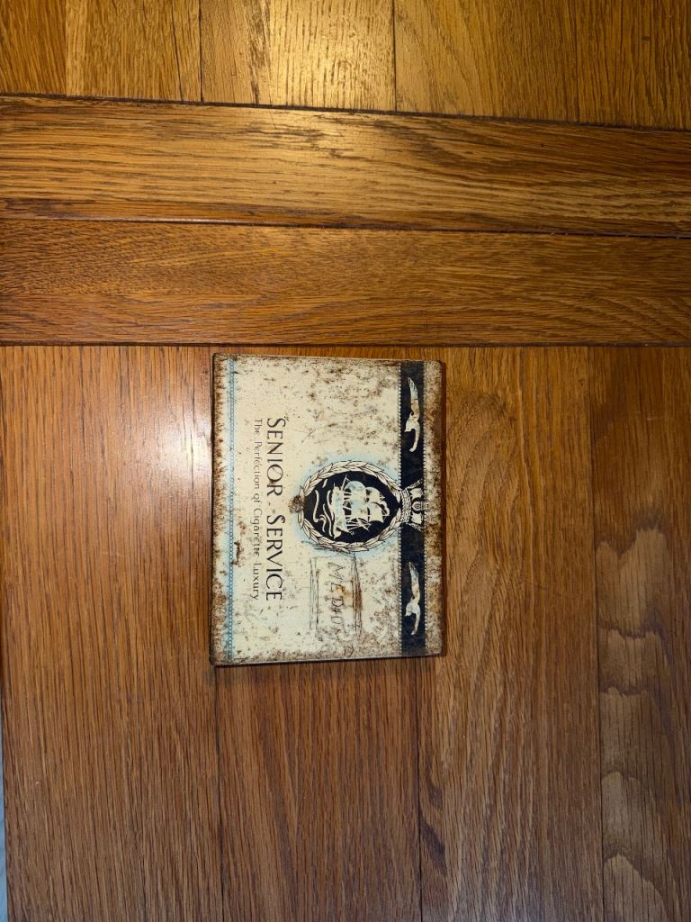Vintage Senior Service Cigarette Tin – Fair Condition