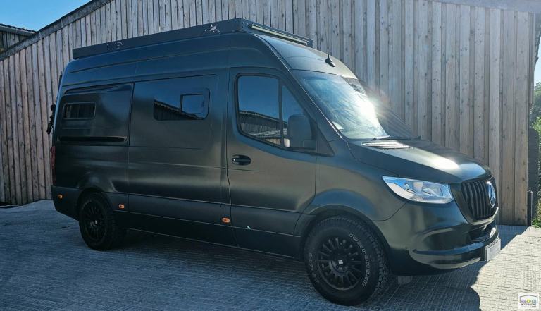 Mercedes MWB Sprinter van conversion 2022 4 berth 5 belts 50k off grid