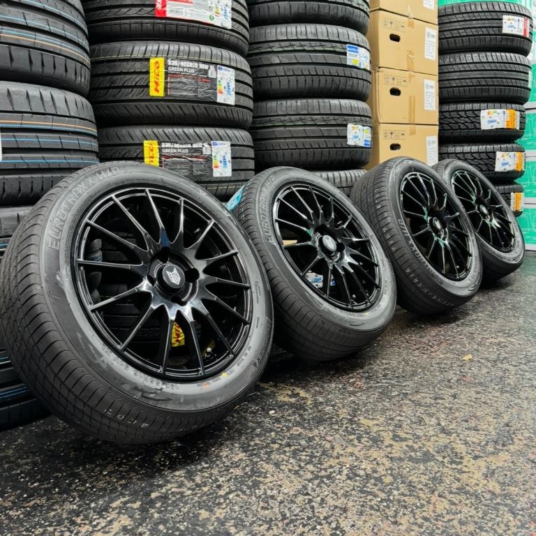 15” 4x108 Alloys New Black Fox Wheels Tyres Peugeot Citroen Low Offset