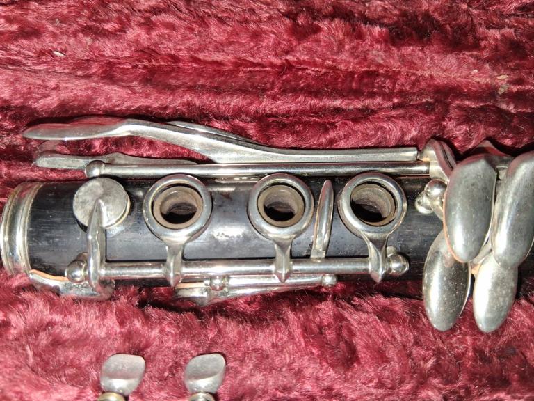 Besson Bb wooden Clarinet, Westminster London, music, reeds, bore oil, cork grease, pull through