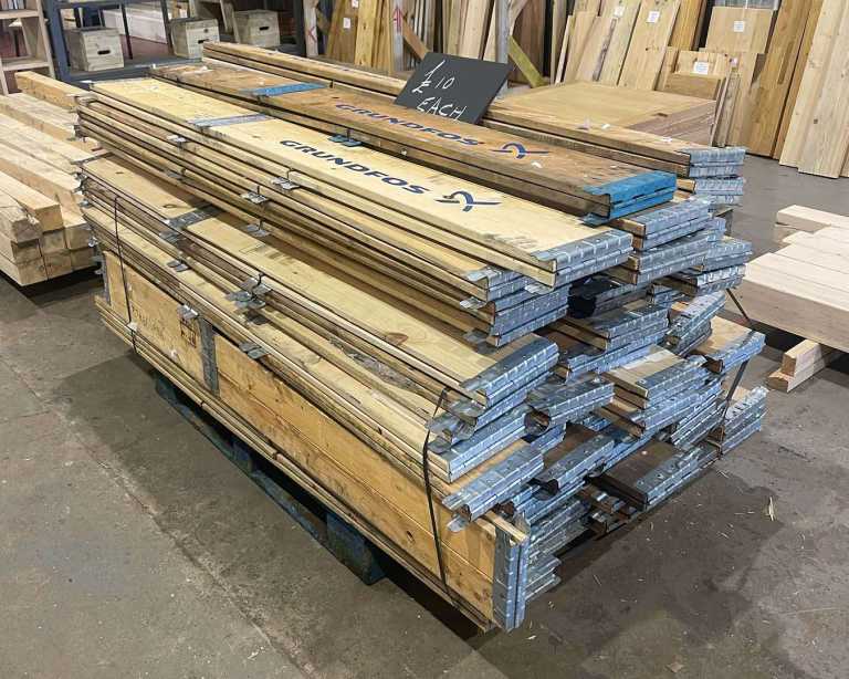 Wooden pallet collars, reclaimed