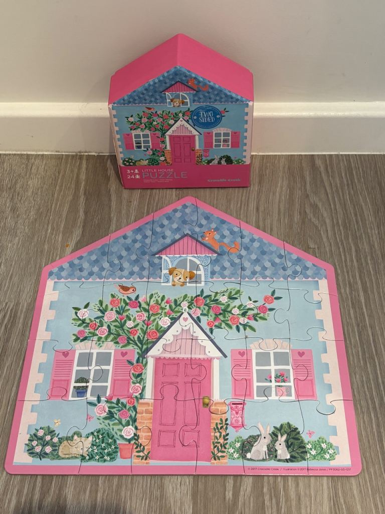 Little House Puzzle Crocodile Creek Two Sided 24 Pieces Complete & Boxed 3+