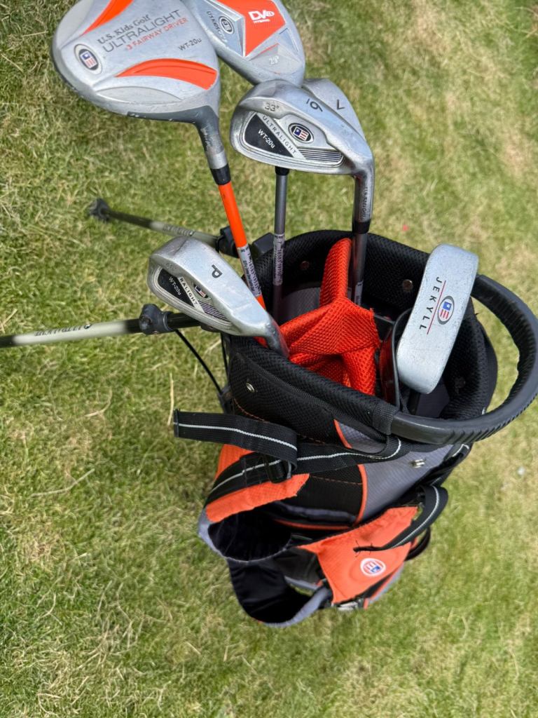 US Kids Ultralight Golf Club Set with Bag