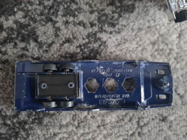 Matchbox Diecast Trucks and Car Transporter – Used Condition