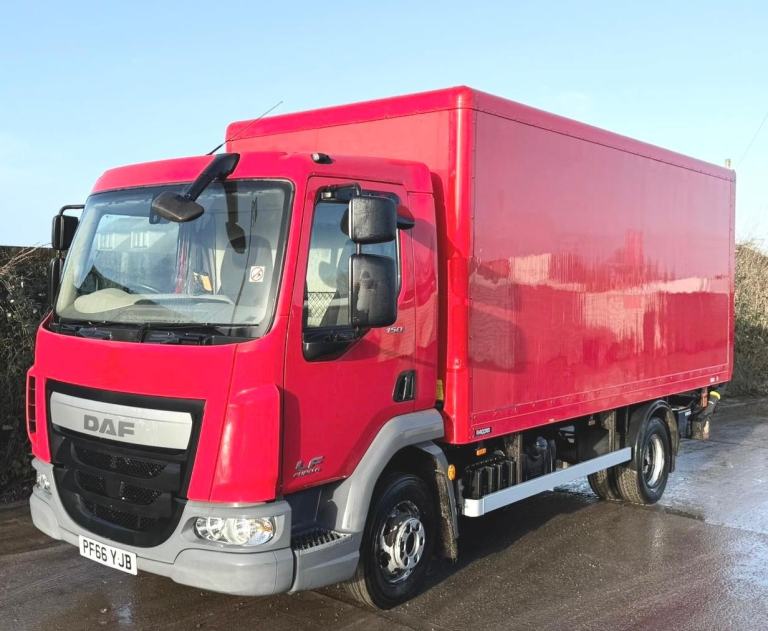 2017 DAF LF45,150 GRP BOX VAN 7.5 TON CANTILEVER TAIL-LIFT MANUAL GEARS EURO-6