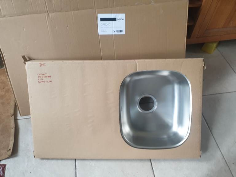 NEW KITCHEN Sink plus mixer tap and fittings