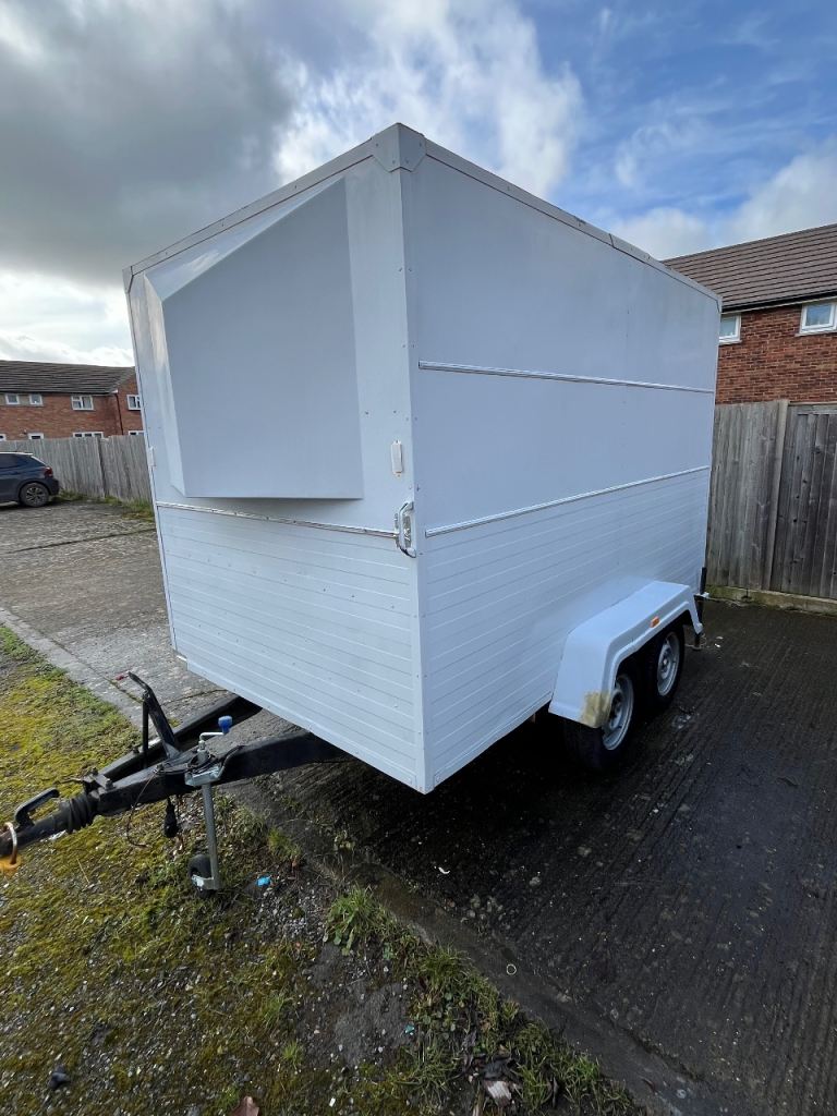Large twin axle box trailer