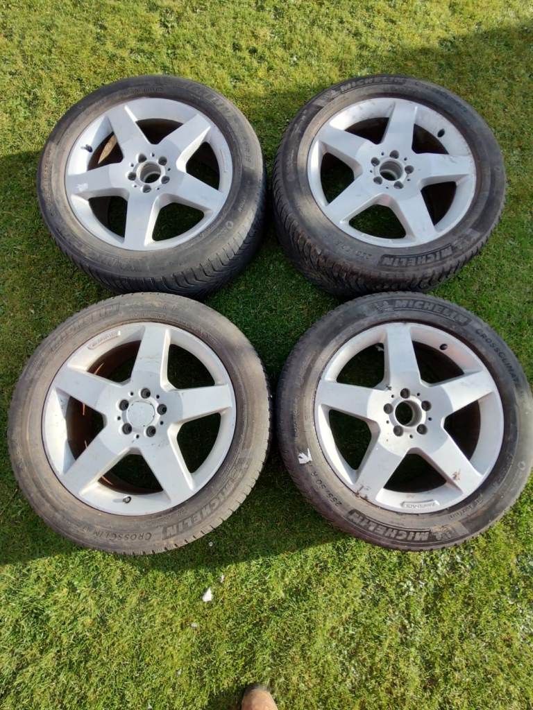 mercedes AMG alloy wheels plus tyres.
