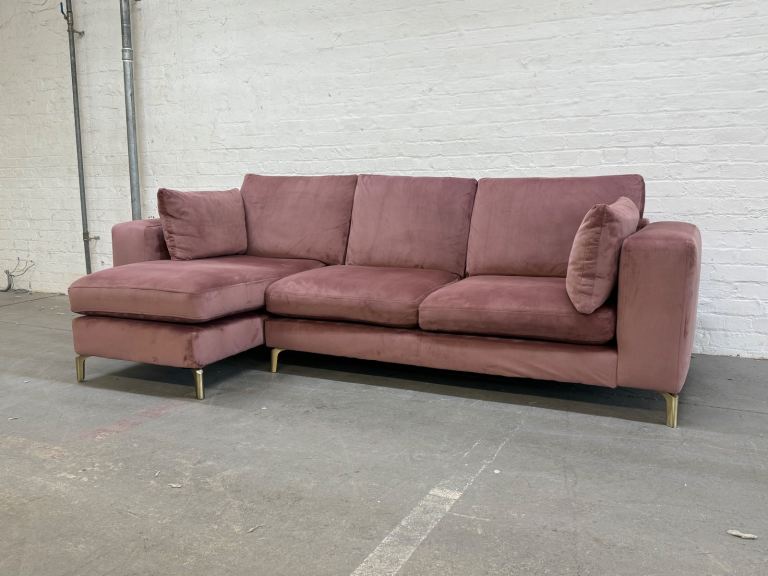  DFS Daisy Plush Velvet Corner Sofa RRP: £1,699