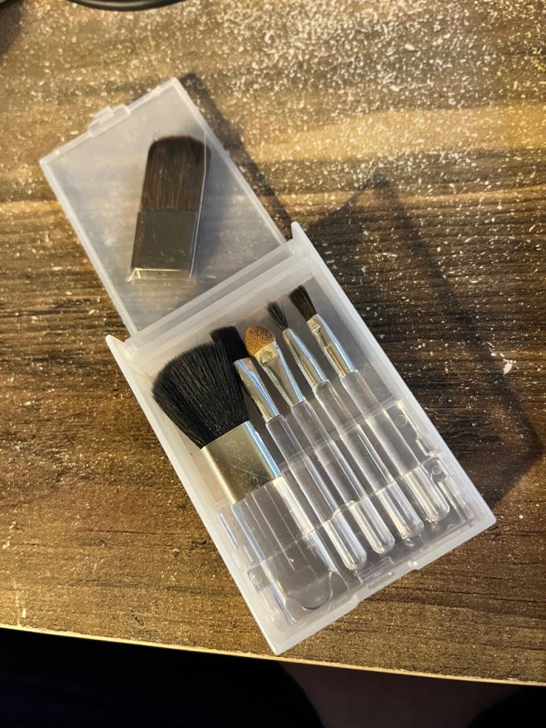 Mini Travel Makeup Brush Set with Clear Case