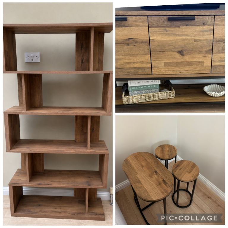 Next Bronx dark oak effect furniture bundle 