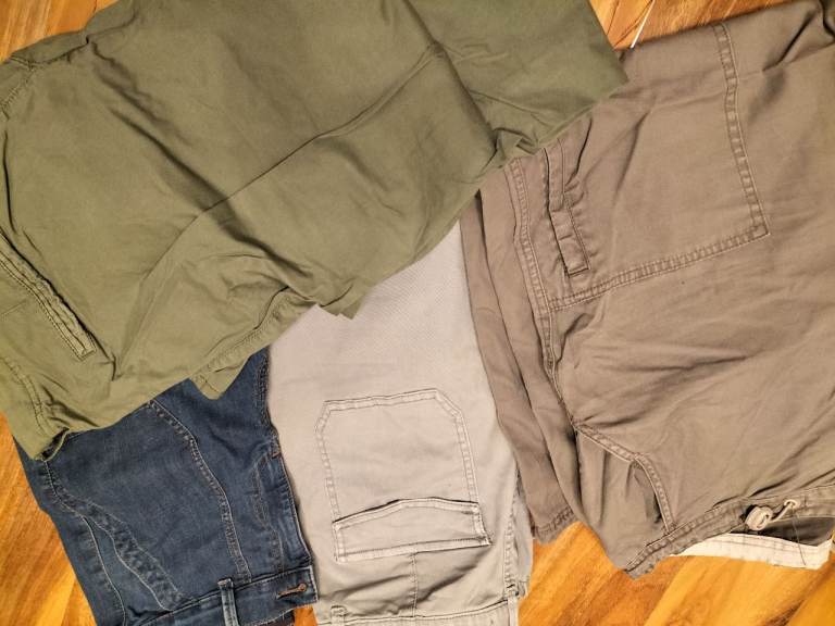 image for 7 x pairs of womens ladies cotton trousers sizes 12/14