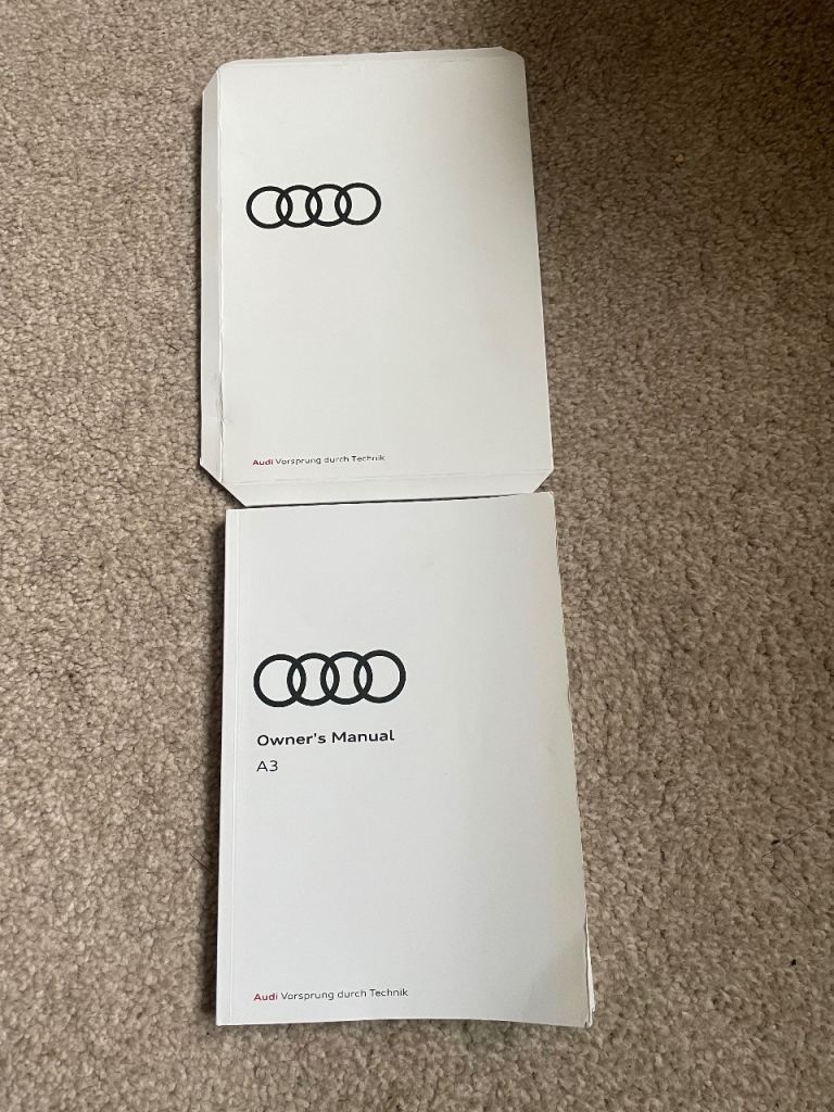 Audi A3 2020 onwards owner manual and case