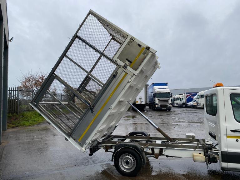 2018/68 FORD TRANSIT T350 2.0 ECOBLUE TDCI CAGED TIPPER WITH ALLOY DROPSIDES
