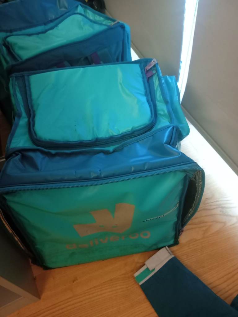 Deliveroo delivery bag used