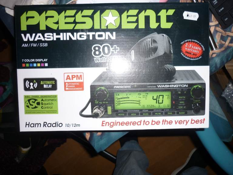 President Washington Ham Radio AM/FM/SSB 80+ Watt