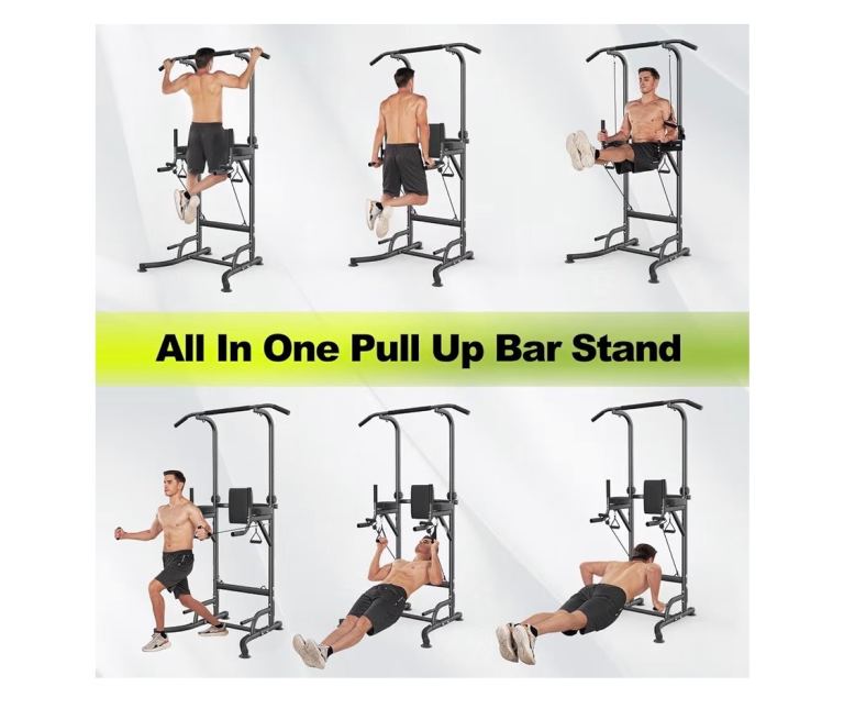 Power Tower Dip Station Pull Up Bar