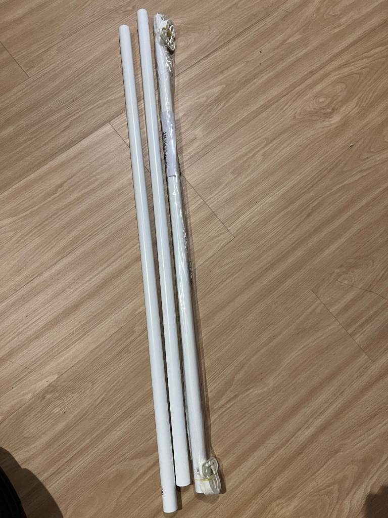 SOLD - 3 Spare Ikea Pax Wardrobe KOMPLEMENT Clothes rails, white 100cm 