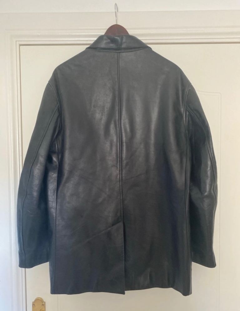 Black leather blazer jacket size M by Blazer 