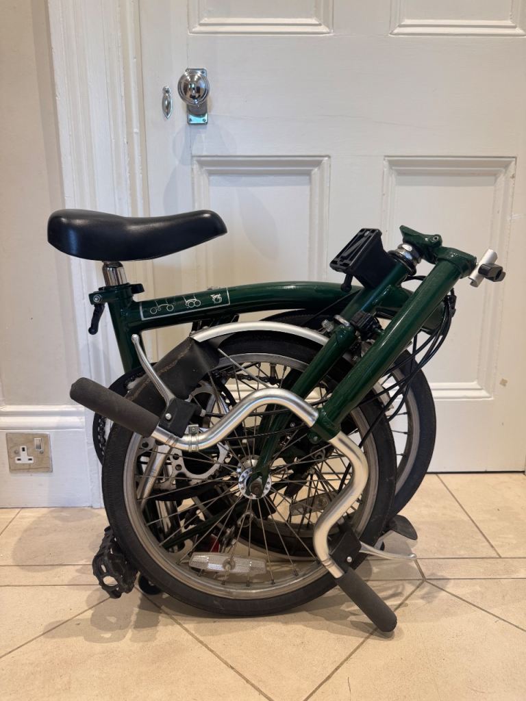 Green 3 speed brompton bike £500 OBO