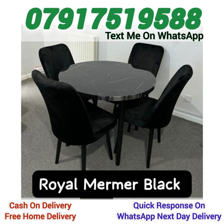 Beautiful Turkish Dinning Table with 6 and 4 chairs.