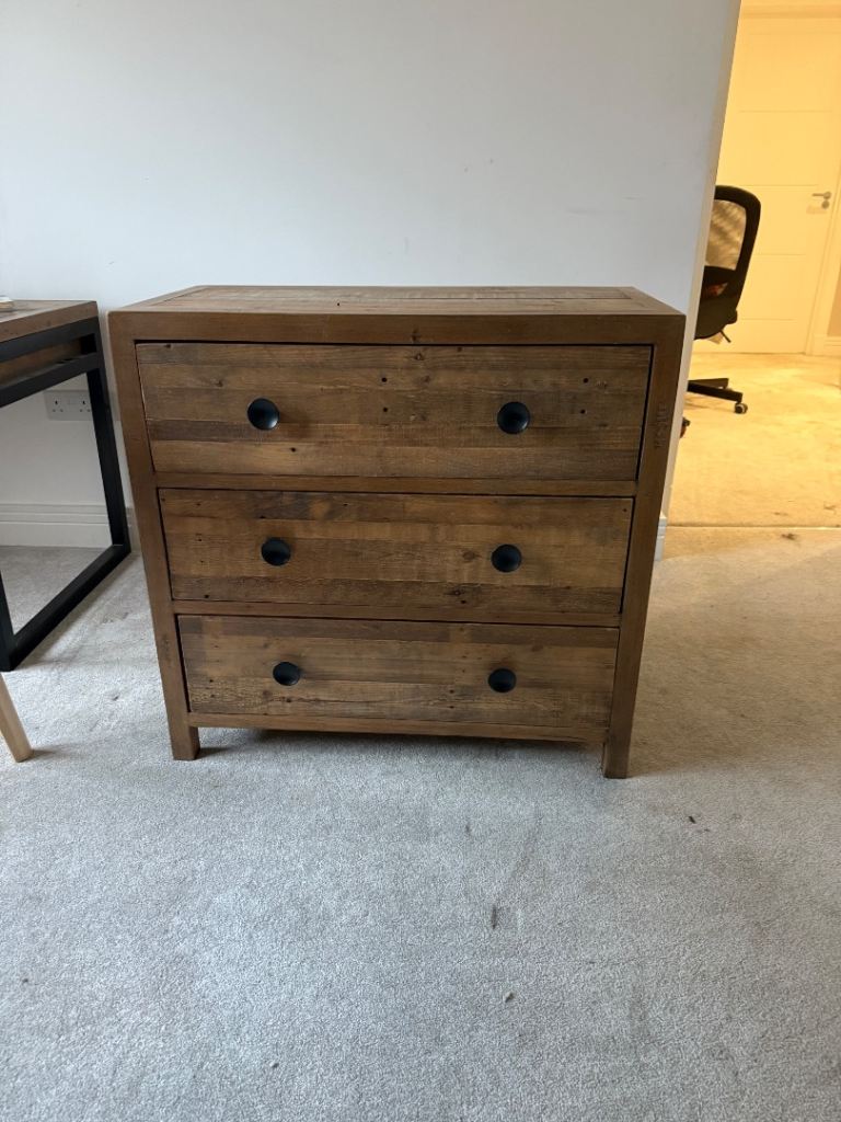 image for Reclaimed wood chest of drawers