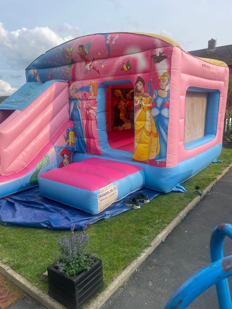 Princess bouncy castle with slide for h I r e