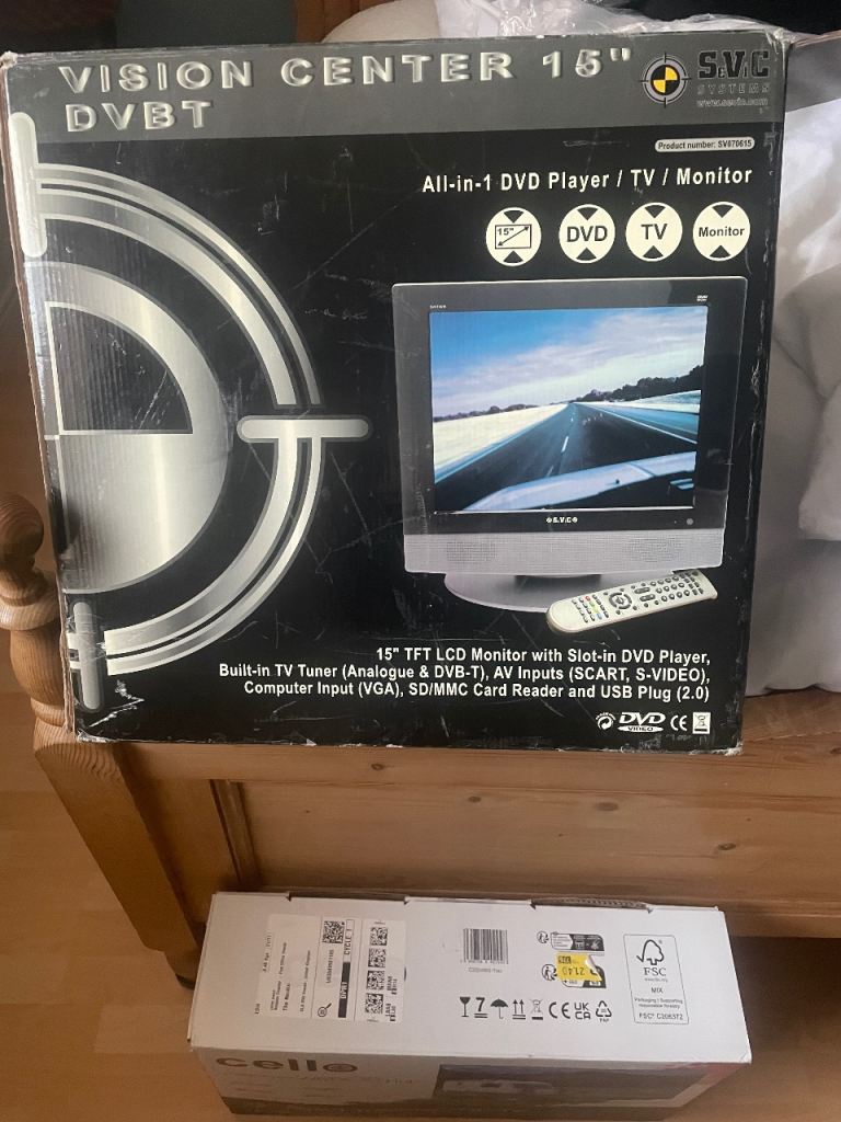 15 inch DVD /TV/Monitor