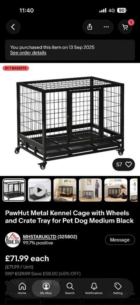 Lightly Used Dog Crate