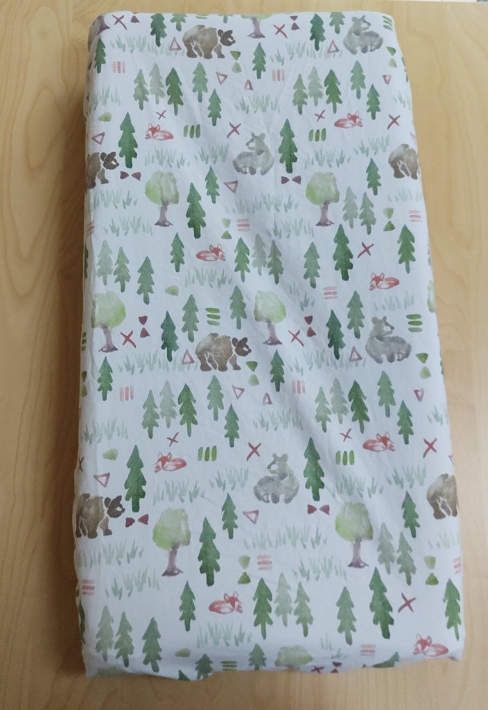 Carousel Designs Watercolour Forest Changing Pad Cover - Organic 100% Cotton Change Pad Cover