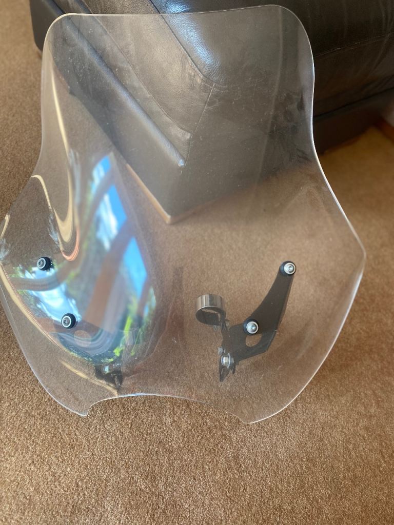 Universal Clear Motorcycle / Scooter Windshield Screen with Brackets