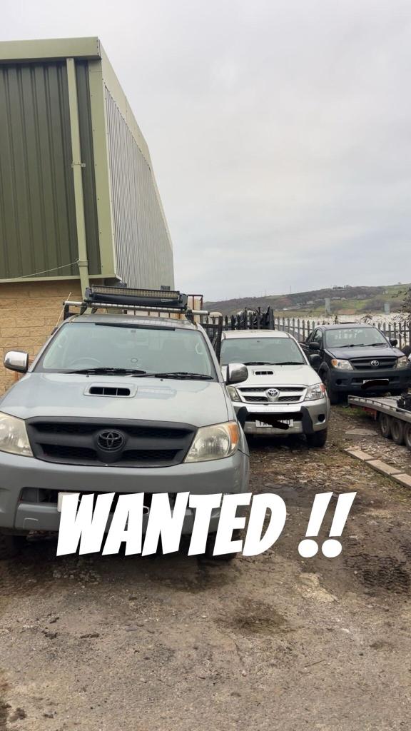 2008 Toyota Hilux WANTED ALL TOYOTA HILUX!!! ANY AGE!!! TOP PRICES PAID!!! PICK UP Diesel Manual