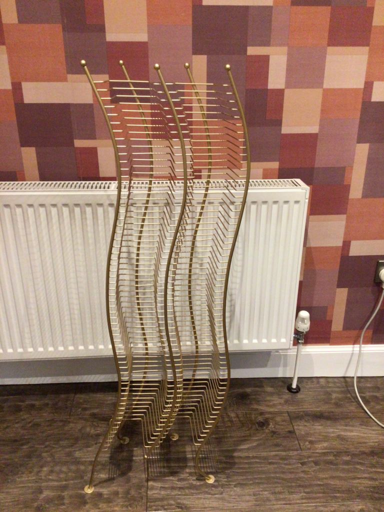 NEXT gold cd storage rack