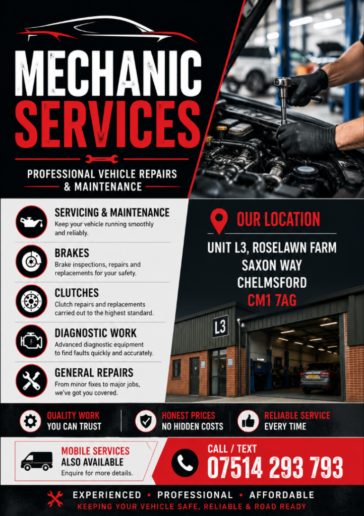 Mechanic/garage services