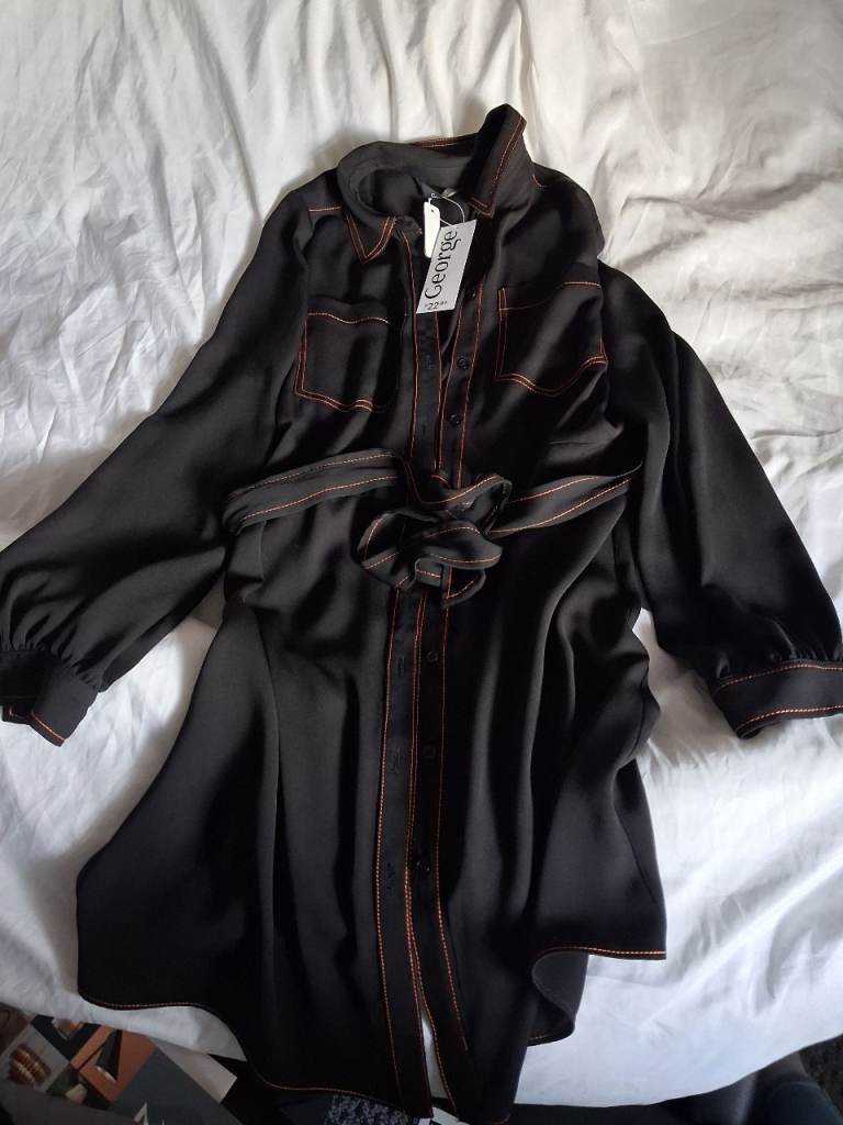 image for Black and orange dress