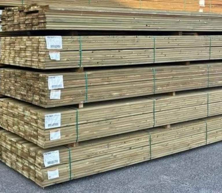 New Treated Timber Planks - Various Lengths Available