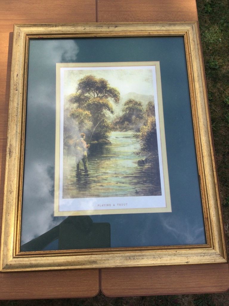 image for Framed print fishing