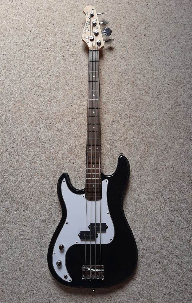 Left Handed Bass Guitar.