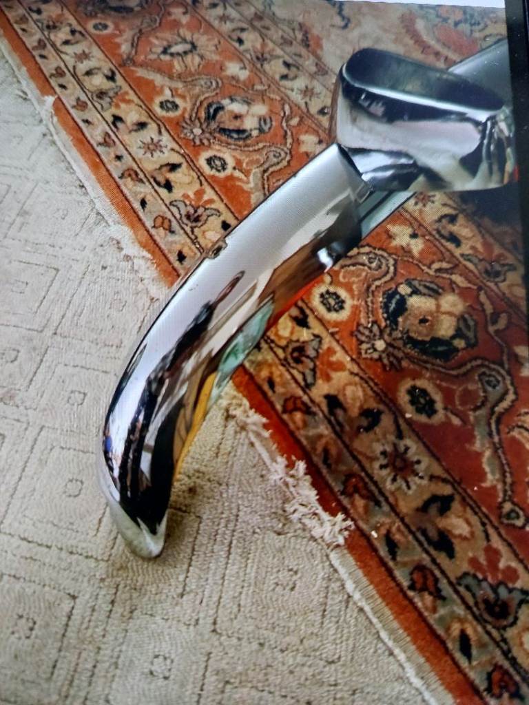 chrome front bumper with over riders for MGB GT