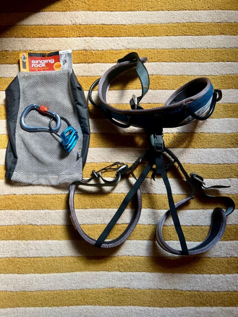 Singing Rock Climbing Harness + Gear Bag